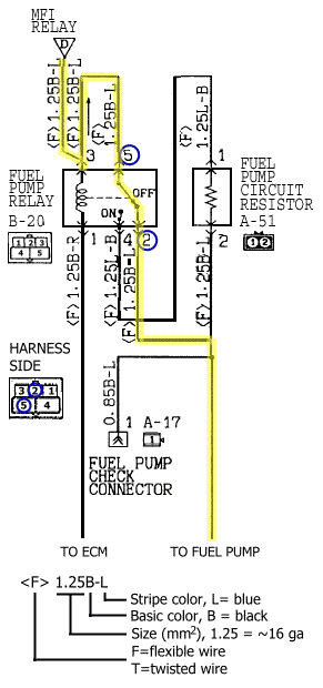 Fuel pump relay 2 wiring diagram