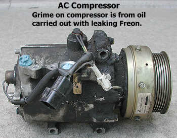Compressor with grime