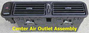 Central air outlet assembly 4