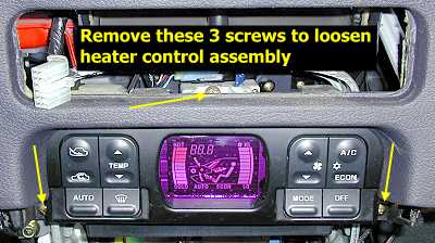 Heater control assembly
