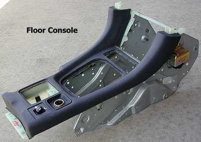 Floor console - off, right side