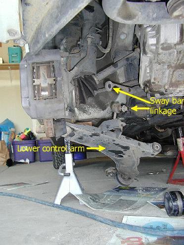 Passenger's-side lower control arm