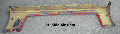 Side air dam on ground - back