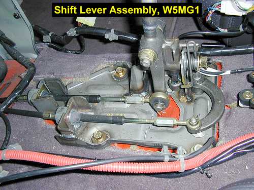 W5MG1 shift lever assembly 1