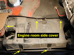 Engine room side cover