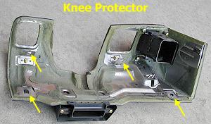 Knee protector - back side