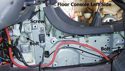 Floor console - left side