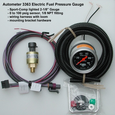 AutoMeter electric fuel pressure gauge model 3363