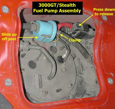 Stealth 316 - Fuel Pump Re-Wire 3000gt engine bay diagram 