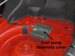 Fuel pump assembly cover