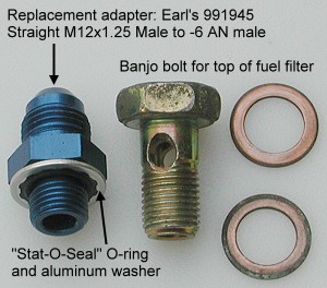 Banjo bolt and its replacement