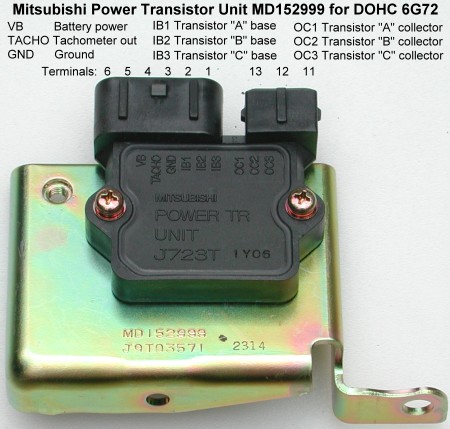 Ignition power transistor unit