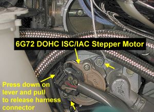 ISC servo location in throttle body